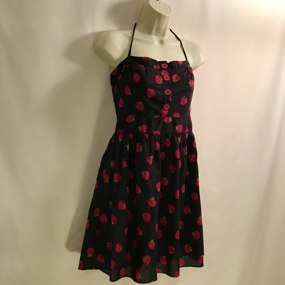 Pinup Rockabilly Apple Halter Dress